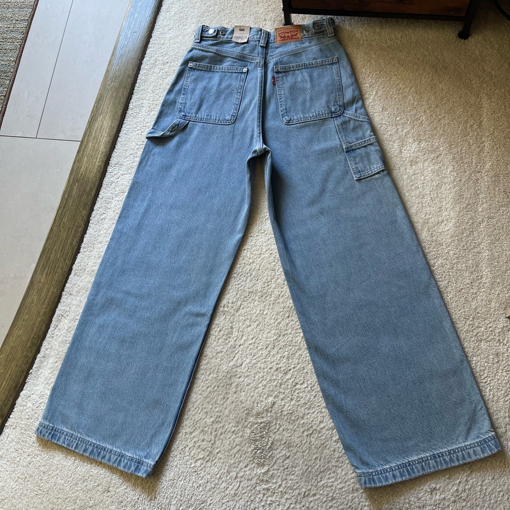 NWT Levi's Cinch Baggy High Rise Cargo Women's Jeans Size 27/31 - Picture 5 of 12